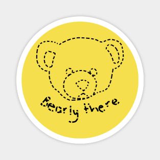 Sad Teddy Bear Puns Bearly There Magnet